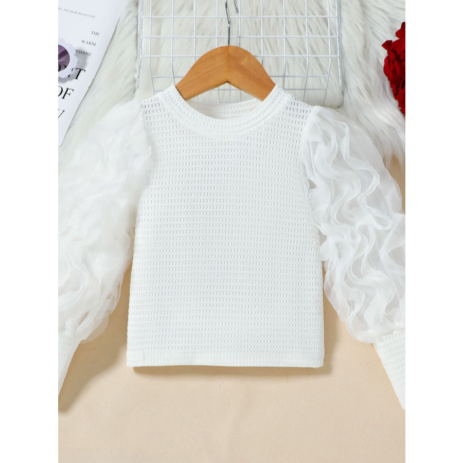 Children’s Openwork Top and Tweed Skirt Set Red / 18-24M Apparel Accessories