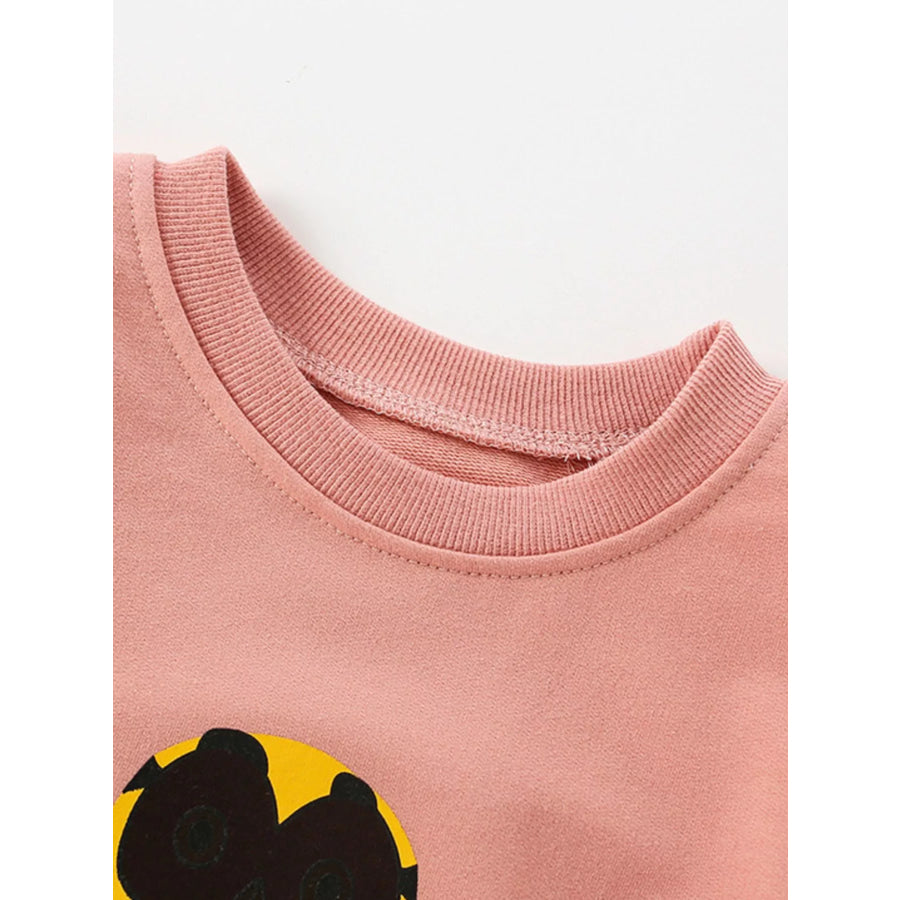 Children’s Owl Graphic Crew Neck Sweatshirt Apparel and Accessories