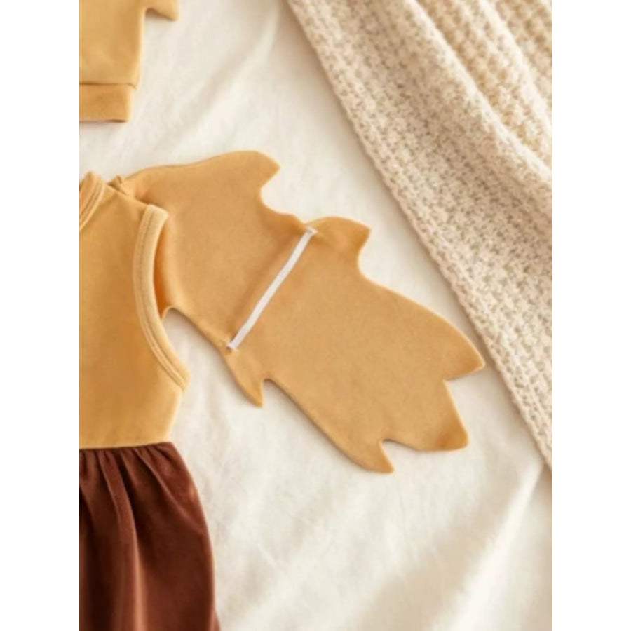 Children’s Owl Wings Top and Bottom Set with Hat Apparel and Accessories