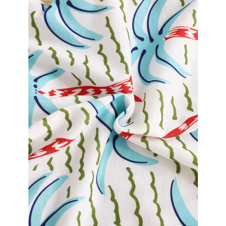 Children’s Palm Tree Print T-Shirt and Shorts Set Apparel and Accessories