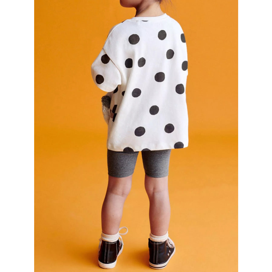 Children’s Panda Plush Bag Polka Dot Outfit Set Apparel and Accessories