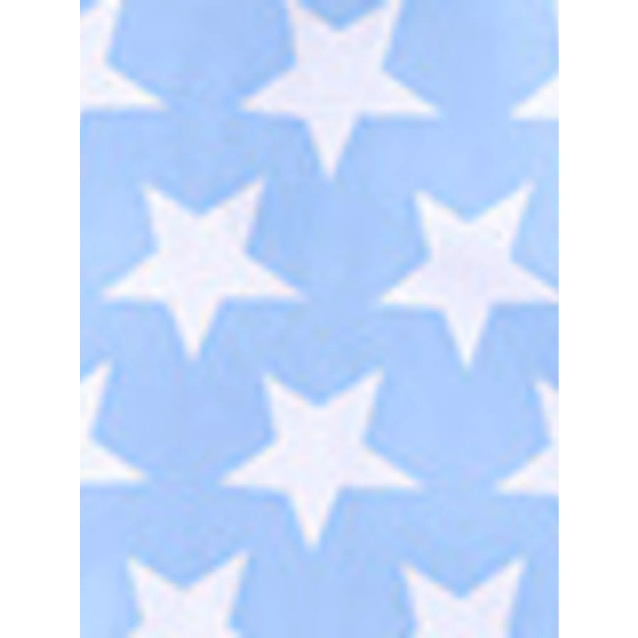 Children’s Patriotic Star Print Top and Shorts Swim Set with Hat Apparel and Accessories