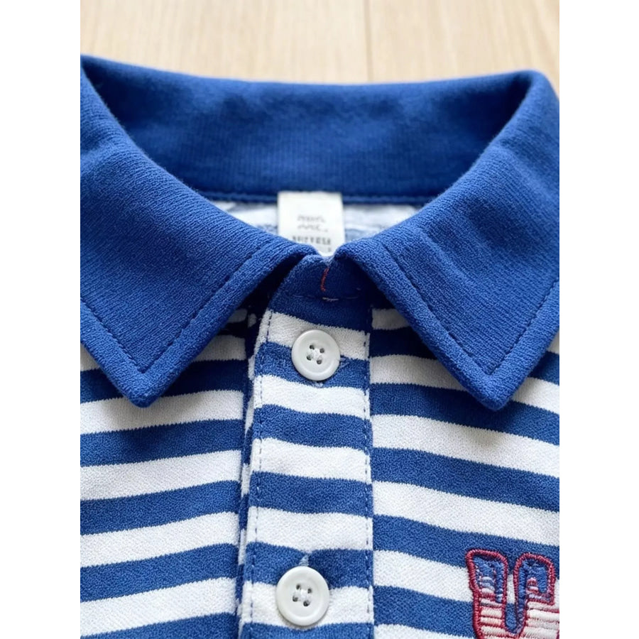 Children’s Patriotic Striped Polo & Shorts Set Apparel and Accessories