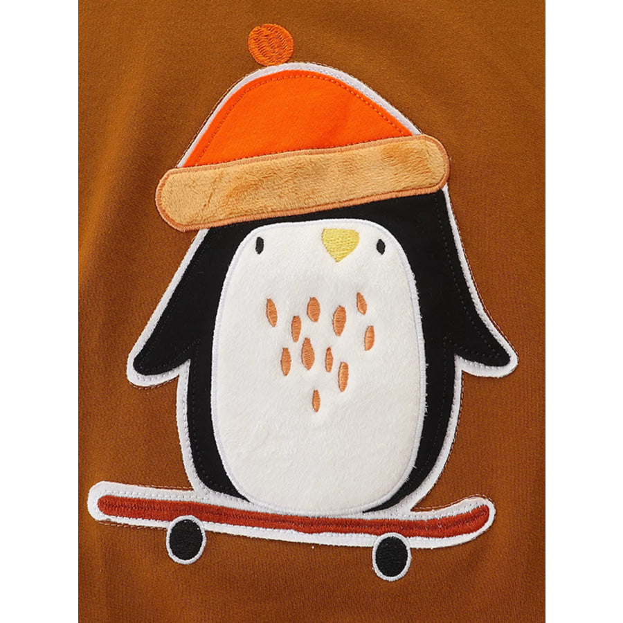 Children’s Penguin Round Neck Sweatshirt Apparel and Accessories