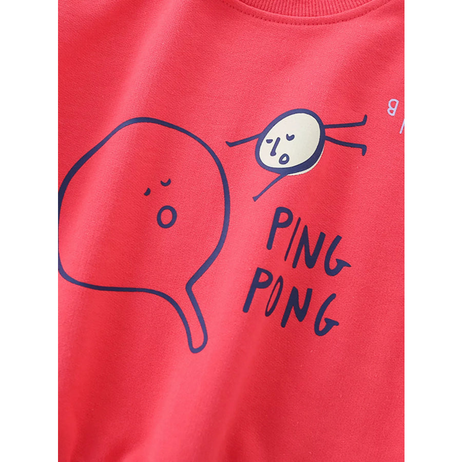 Children’s Ping Pong Graphic Crew Neck Sweatshirt Apparel and Accessories