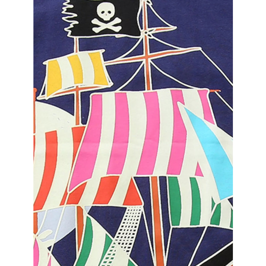 Children’s Pirate Ship Graphic Tee & Shorts Set Apparel and Accessories