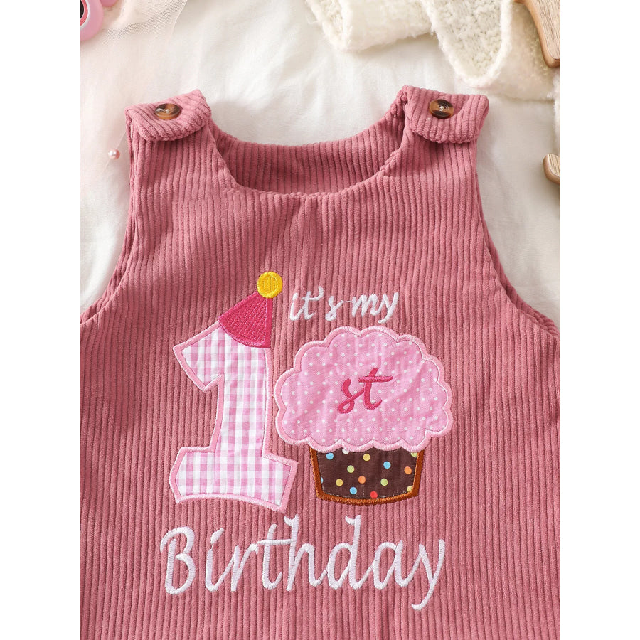 Children’s Plaid Hem Corduroy Sleeveless Dress Apparel and Accessories