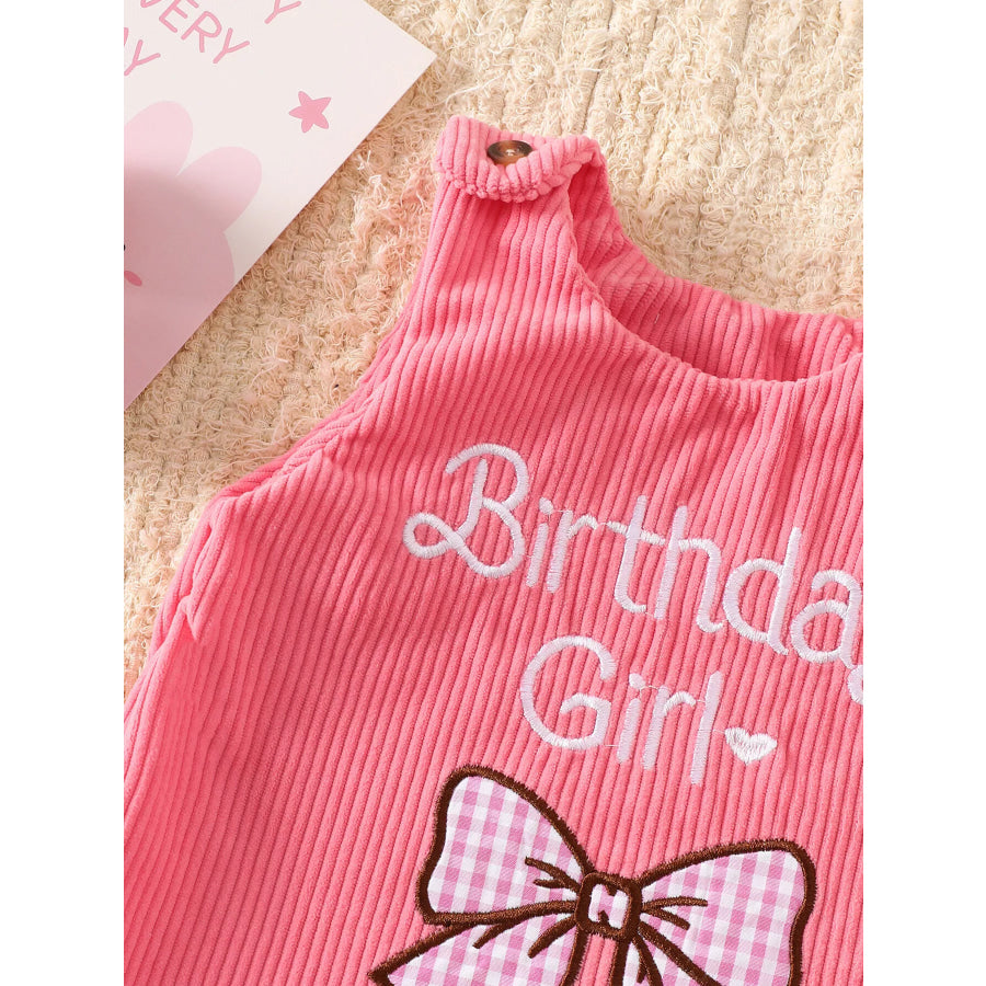 Children’s Plaid Hem Corduroy Sleeveless Dress Apparel and Accessories