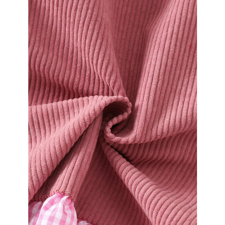 Children’s Plaid Hem Corduroy Sleeveless Dress Apparel and Accessories