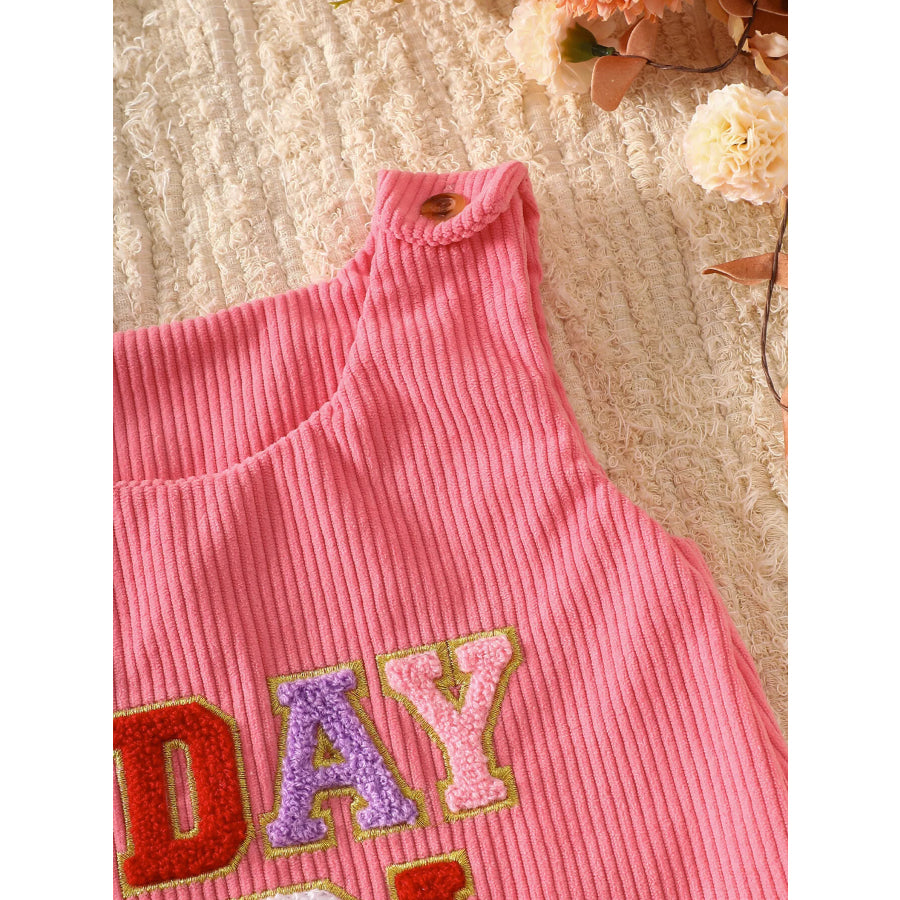 Children’s Plaid Hem Corduroy Sleeveless Dress Apparel and Accessories