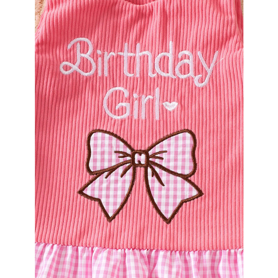 Children’s Plaid Hem Corduroy Sleeveless Dress Apparel and Accessories