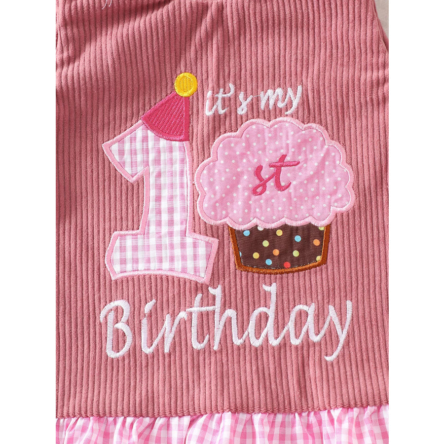 Children’s Plaid Hem Corduroy Sleeveless Dress Apparel and Accessories