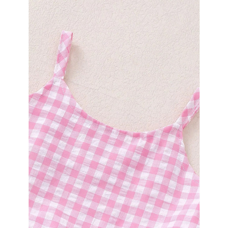Children’s Plaid Ruffled Hem Tank & Shorts Set Apparel and Accessories