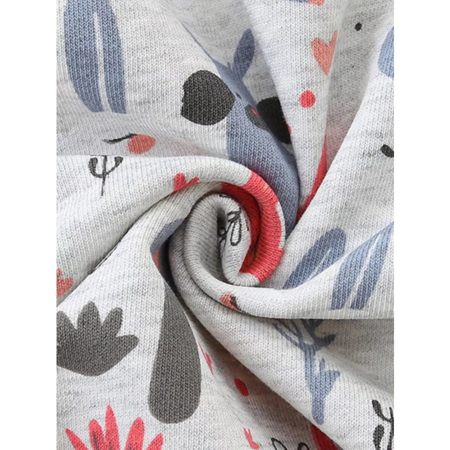 Children’s Playful Cartoon Print Zip-Up Hoodie Apparel and Accessories