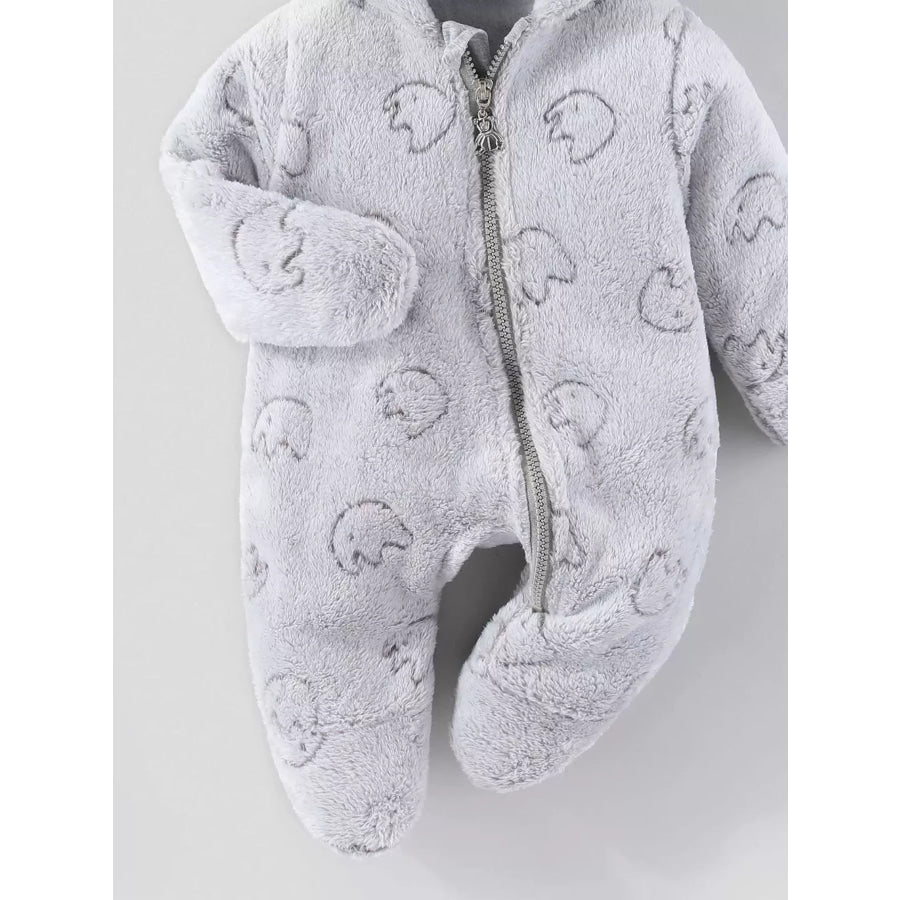 Children’s Plush Hooded One-Piece Apparel and Accessories