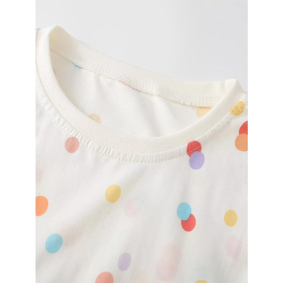 Children’s Polka Dot Bag Applique T-Shirt Apparel and Accessories