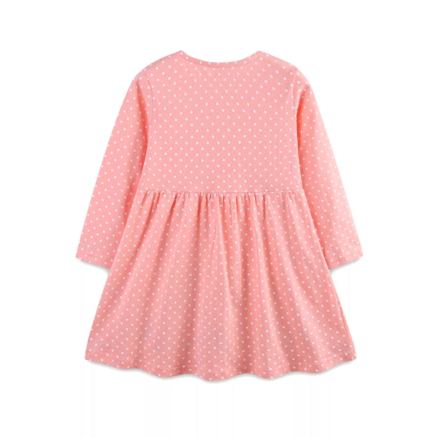 Children’s Polka Dot Bunny Long Sleeve Dress Apparel and Accessories