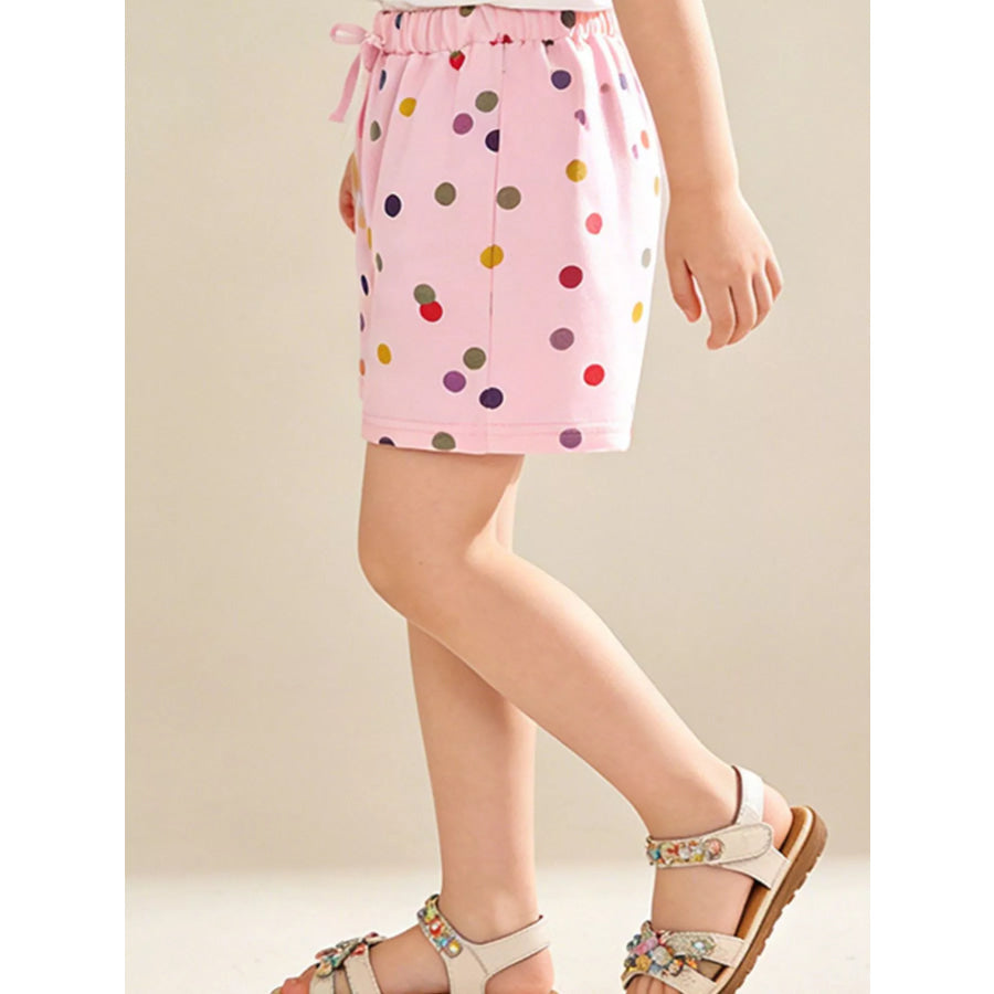 Children’s Polka Dot Drawstring Shorts Apparel and Accessories