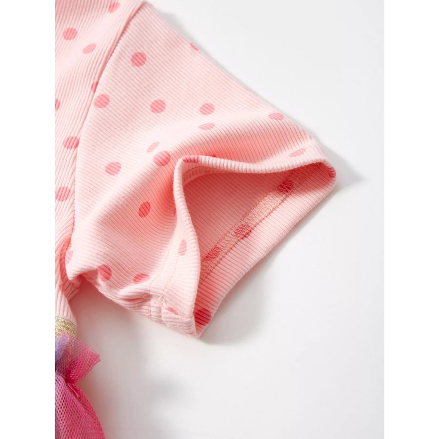 Children’s Polka Dot Rainbow Tulle Dress Apparel and Accessories