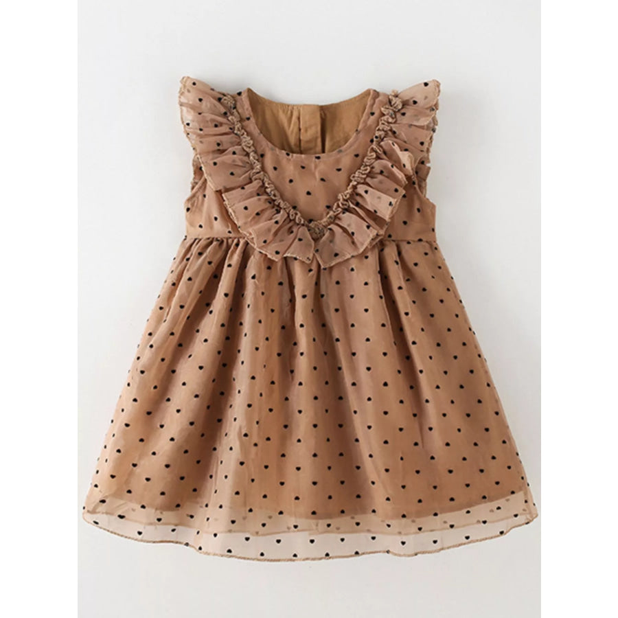 Children’s Polka Dot Ruffle Dress Apparel and Accessories