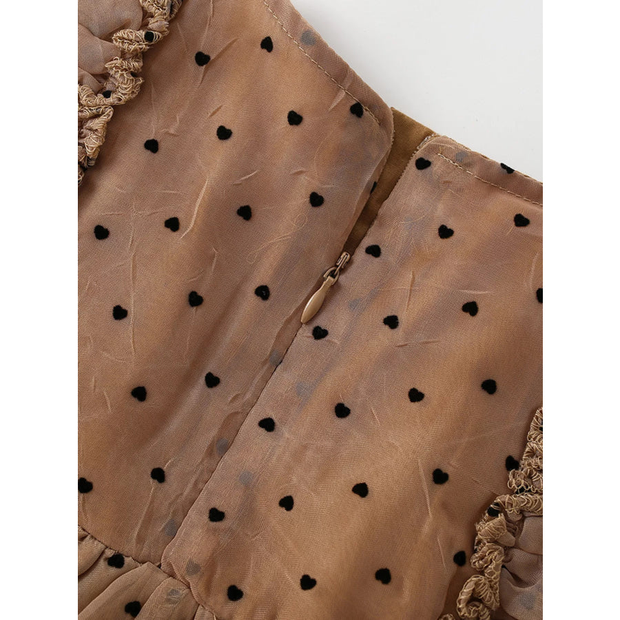 Children’s Polka Dot Ruffle Dress Apparel and Accessories