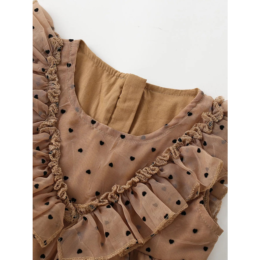 Children’s Polka Dot Ruffle Dress Apparel and Accessories