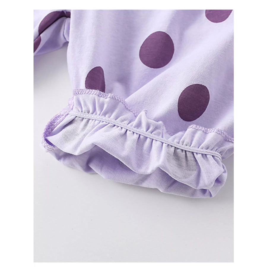 Children’s Polka Dot Ruffle Sleeve Top & Shorts Set Apparel and Accessories