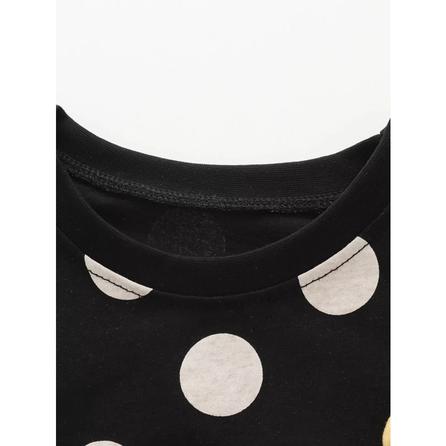 Children’s Polka Dot Top and Ruffle Trim Shorts Set Apparel and Accessories