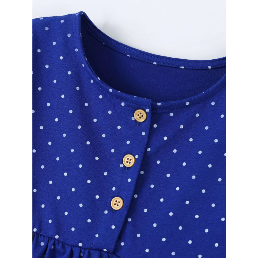 Children’s Polka Dot Unicorn Rainbow Dress Apparel and Accessories