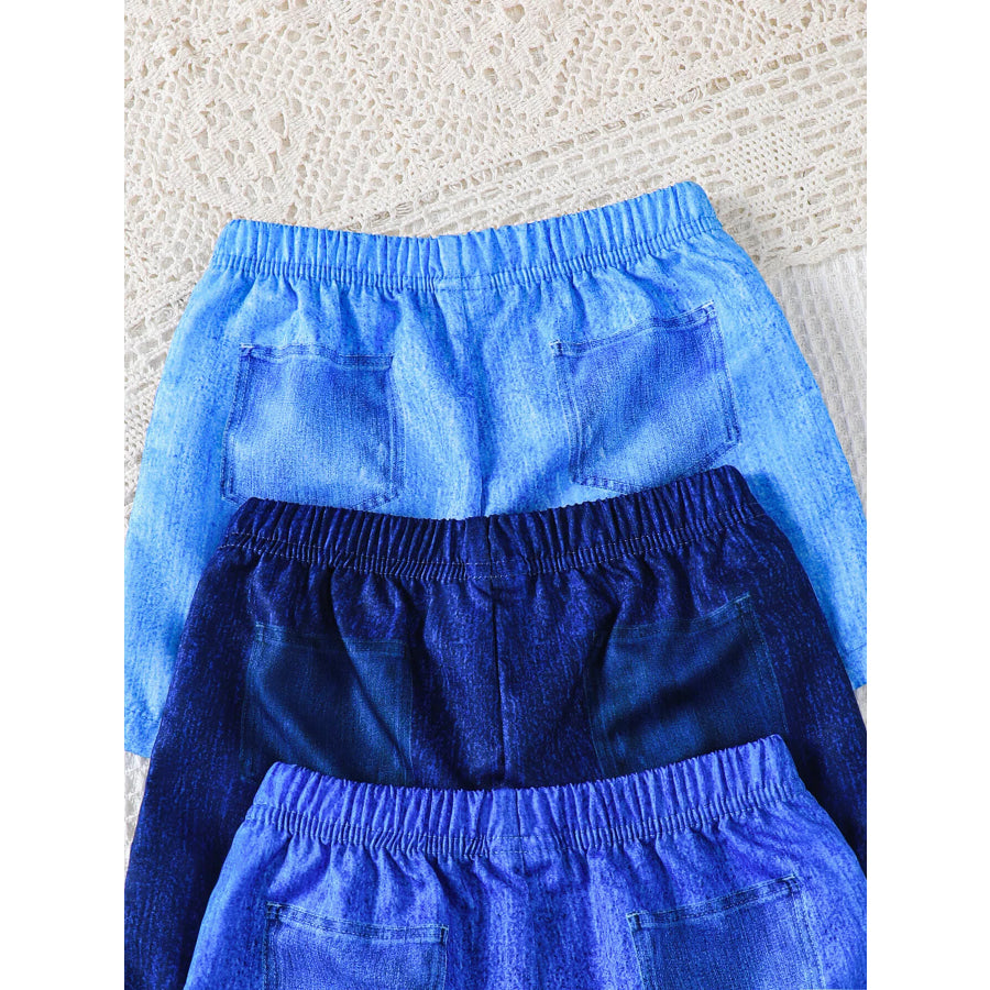 Children’s Printed Elastic Waist Shorts Apparel and Accessories