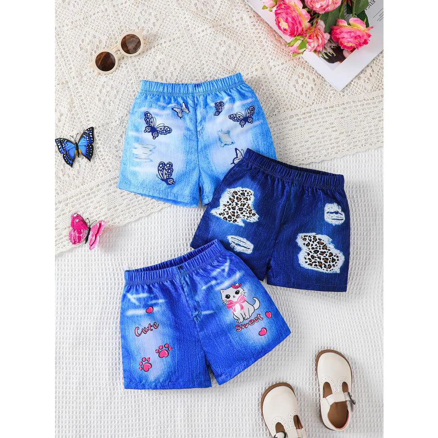 Children’s Printed Elastic Waist Shorts Apparel and Accessories