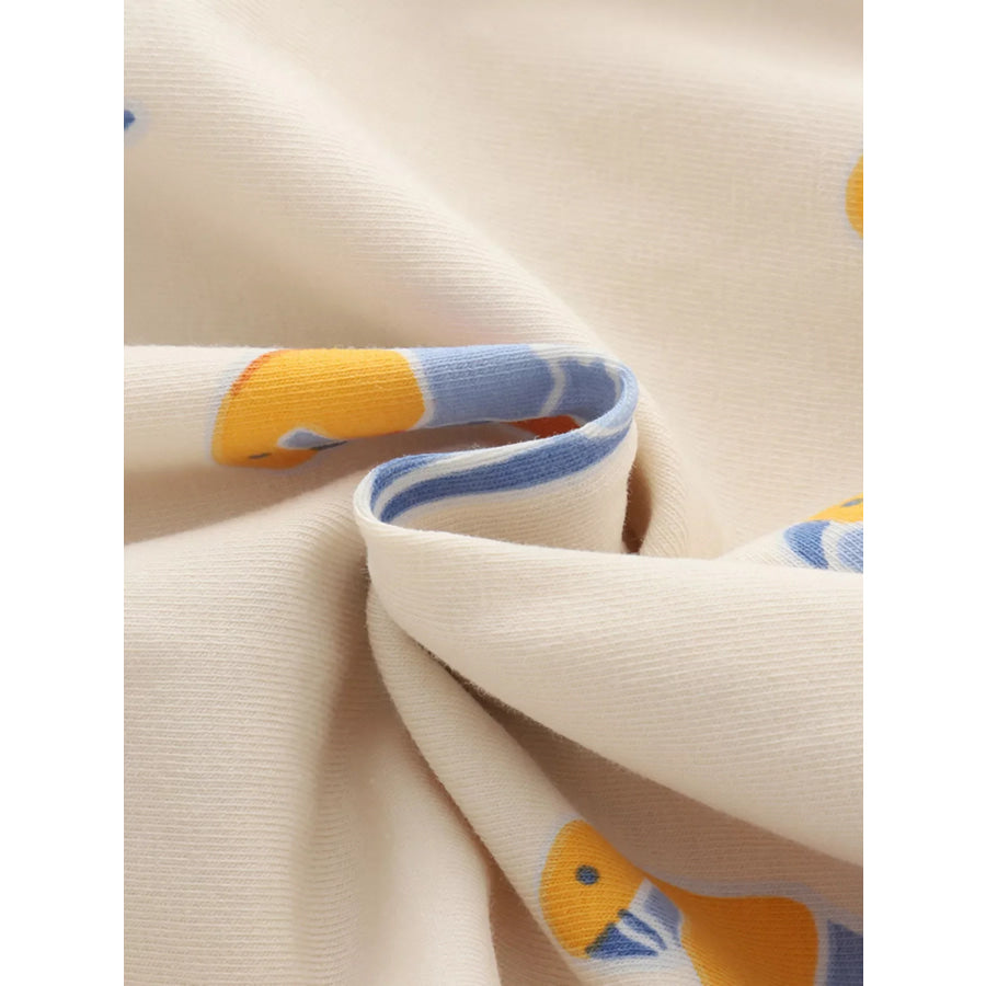 Children’s Printed Parrot Button-Front Casual Dress Apparel and Accessories