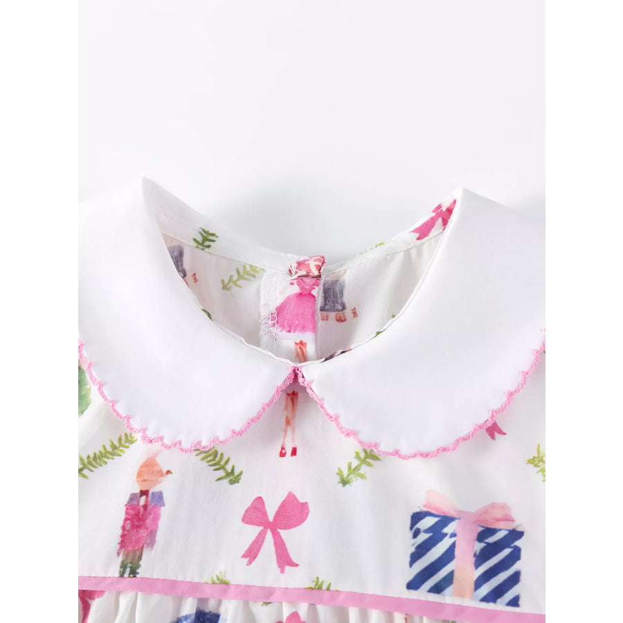 Children’s Printed Peter Pan Collar Dress Apparel and Accessories