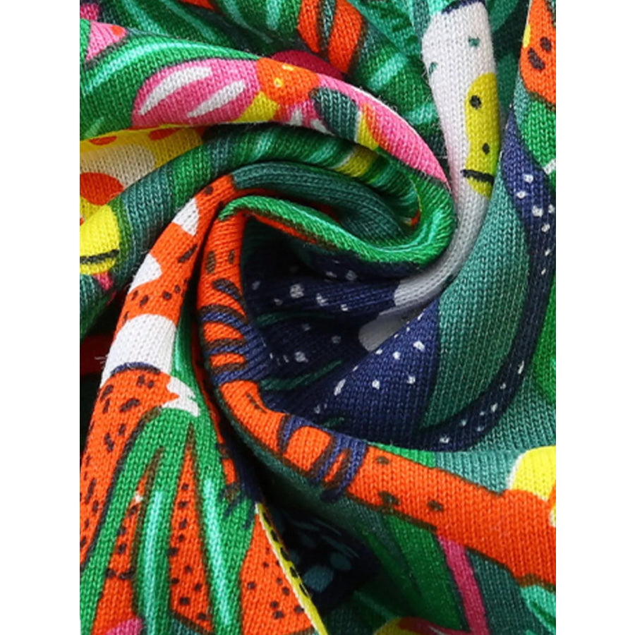 Children’s Printed Round Neck Dress Apparel and Accessories