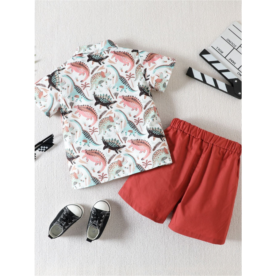 Children’s Printed Shirt & Shorts Casual Set Apparel and Accessories