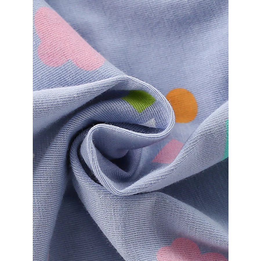 Children’s Printed Short Sleeve Casual Dress Apparel and Accessories