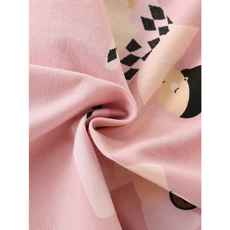 Children’s Printed Short Sleeve Casual Dress Apparel and Accessories