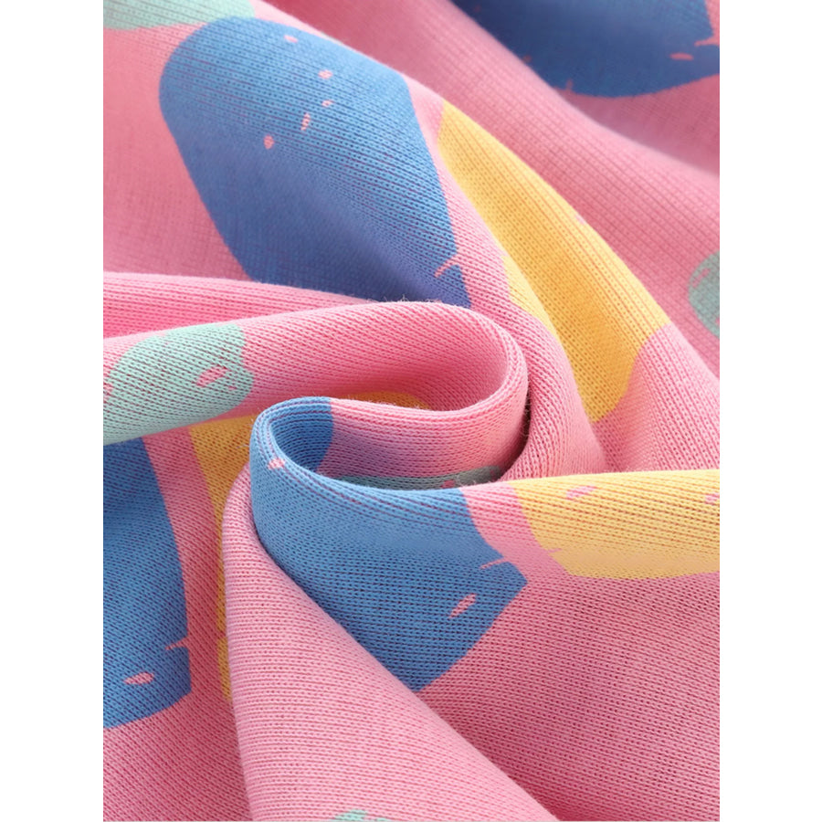 Children’s Printed Short Sleeve Dress Apparel and Accessories