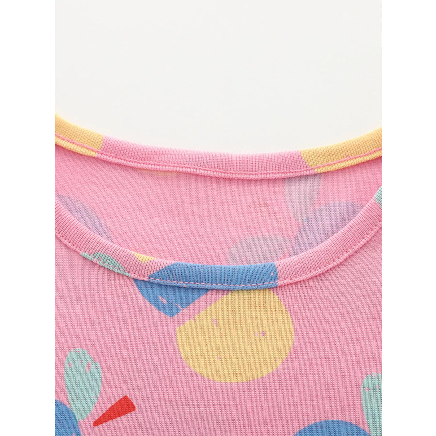 Children’s Printed Short Sleeve Dress Apparel and Accessories