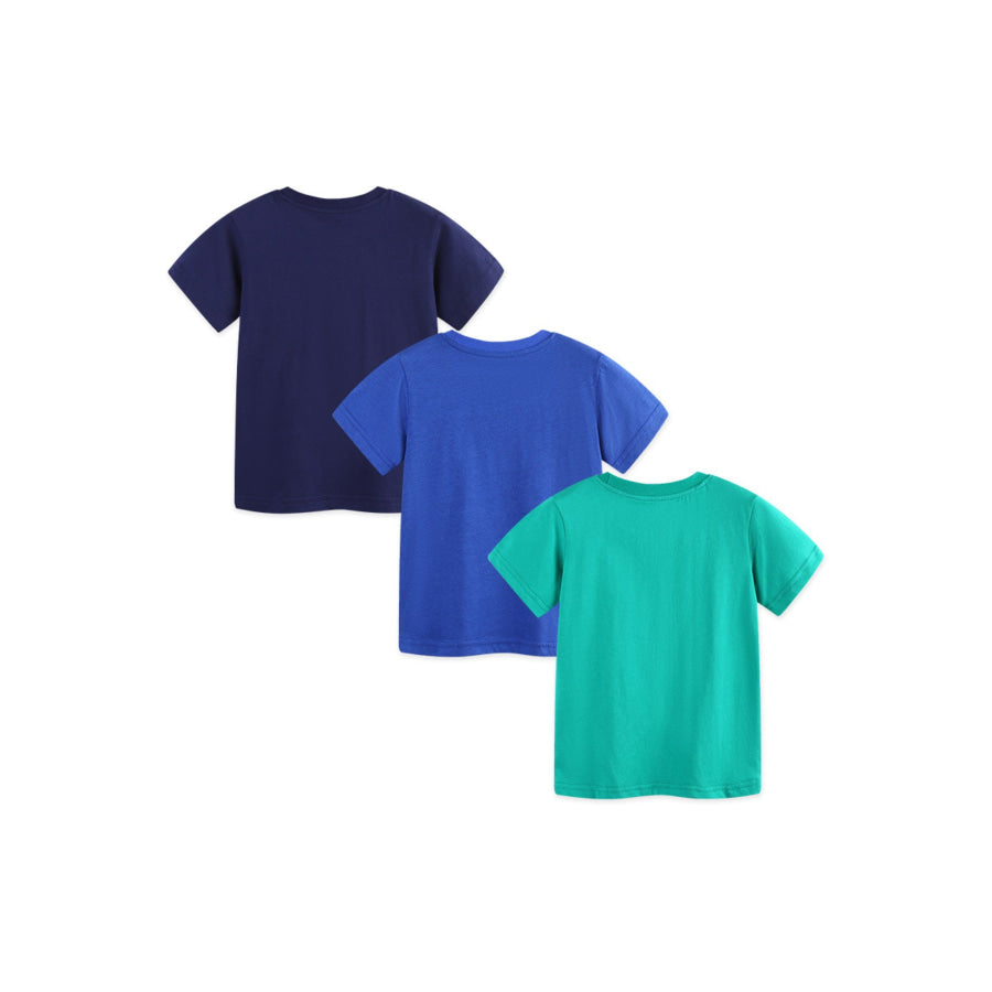 Children’s Printed Short Sleeve T-Shirt 3-Piece Set Apparel and Accessories