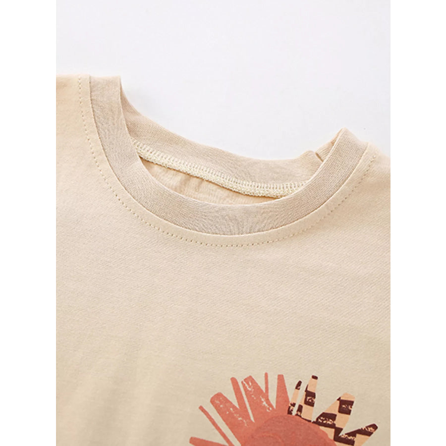 Children’s Printed Short Sleeve T-Shirt & Shorts Set Apparel and Accessories