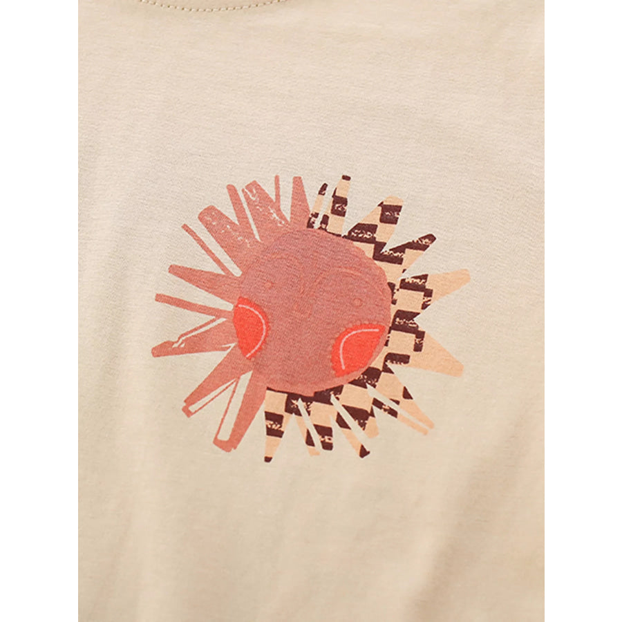 Children’s Printed Short Sleeve T-Shirt & Shorts Set Apparel and Accessories