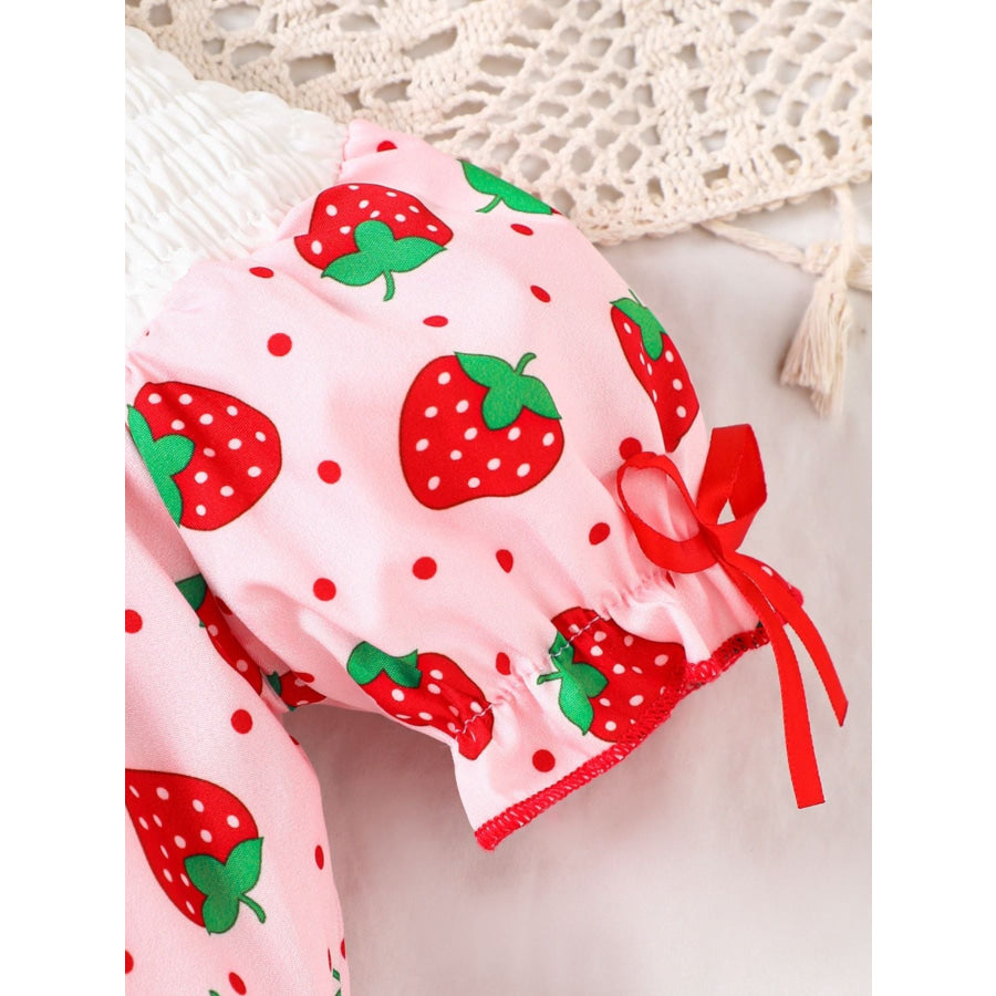 Children’s Printed Smocked One-Piece with Headband Apparel and Accessories
