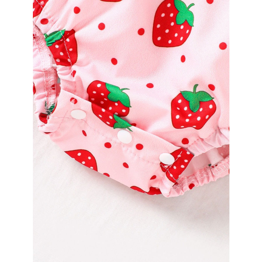 Children’s Printed Smocked One-Piece with Headband Apparel and Accessories