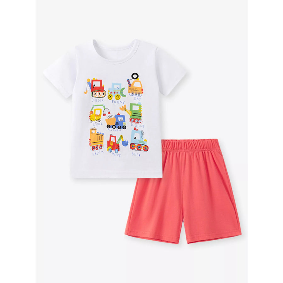 Children’s Printed Tee & Shorts Set Apparel and Accessories