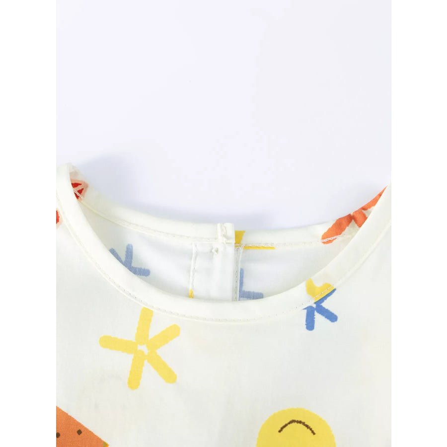 Children’s Printed Tiered Casual Dress Apparel and Accessories