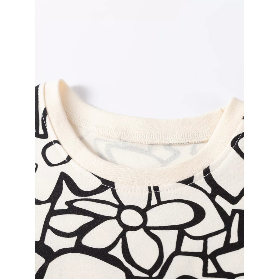 Children’s Printed Top and Leggings Set Apparel and Accessories