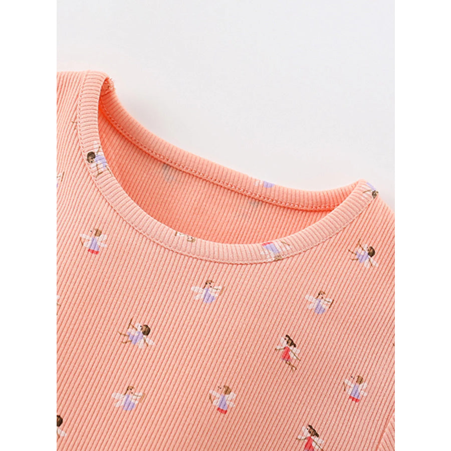 Children’s Printed Tulle Layered Dress Apparel and Accessories