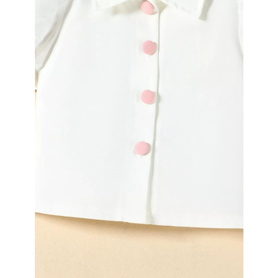 Children’s Puff Sleeve Top & Skirt Set Apparel and Accessories