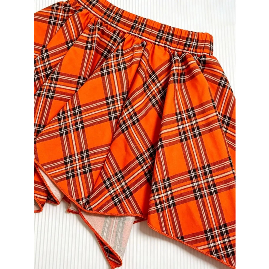 Children’s Pumpkin Bubbles Graphic Top and Skirt Outfit Set Apparel and Accessories